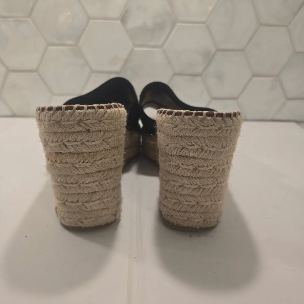Dolce Vita Espadrille Wedge Sandals Black No Size Google Says 9.5-10?
